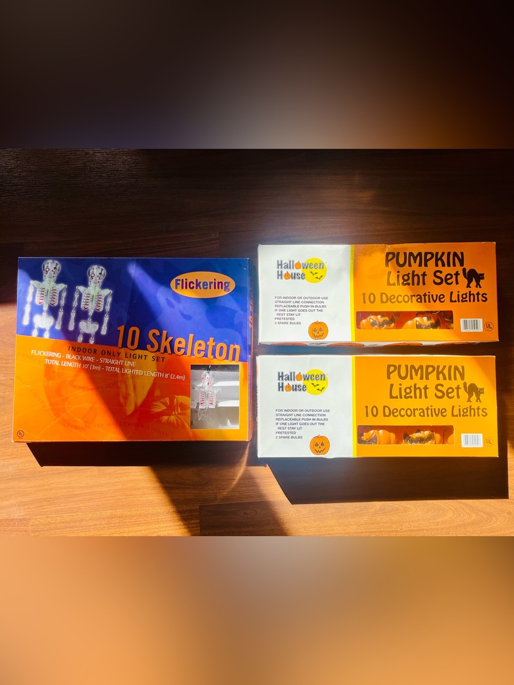 Skeleton & Pumpkin Decorative String Light set